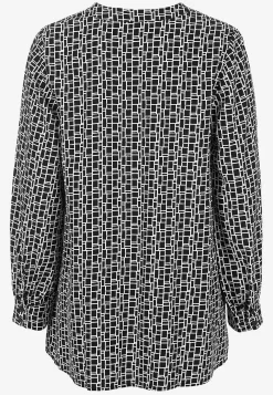 V-udskåret, vævet tunika