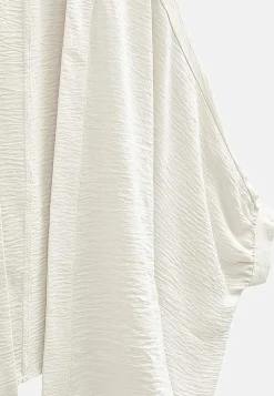 Vævet, åben skjortejakke