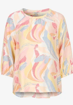 Vævet bluse med struktur