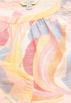 Vævet bluse med struktur