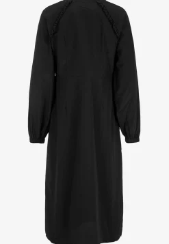 Vævet kjole i poplin