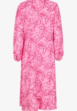 Vævet kjole med knapper