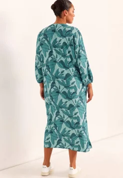 Vævet kjole med lommer