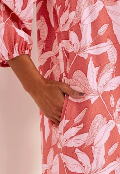 Vævet kjole med lommer