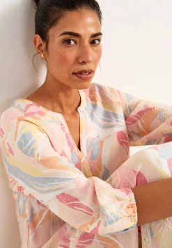 Vævet kjole med struktur