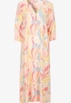 Vævet kjole med struktur