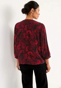 Vævet, mønstret bluse | Cellbes