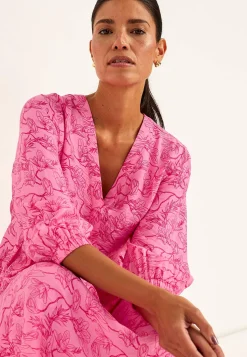 Vævet, mønstret kjole