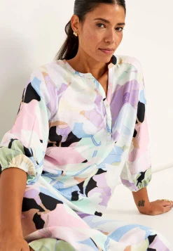 Vævet, mønstret kjole