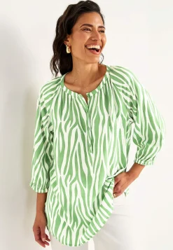 Vævet, mønstret tunika