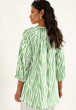 Vævet, mønstret tunika