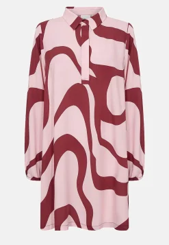 Vævet, mønstret tunikatop