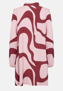 Vævet, mønstret tunikatop