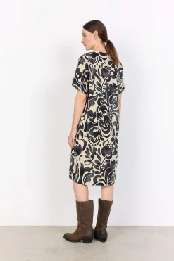 Vævet, mønstret viskosekjole | Cellbes