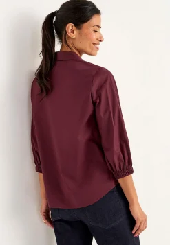 Vævet poplinskjorte | Cellbes