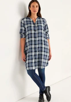 Vævet skjortekjole med lommer | Cellbes