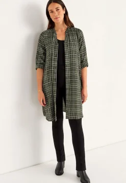 Vævet skjortekjole med lommer | Cellbes