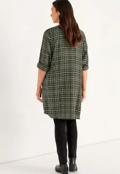 Vævet skjortekjole med lommer | Cellbes