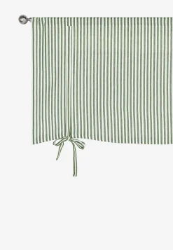 Vævet, stribet liftgardin