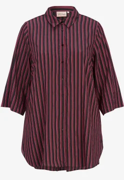 Vævet, stribet skjorte