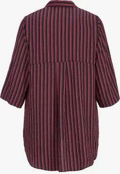 Vævet, stribet skjorte