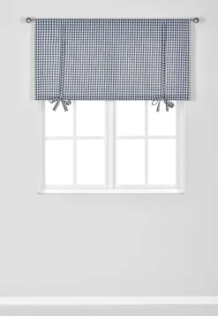 Vævet, ternet liftgardin