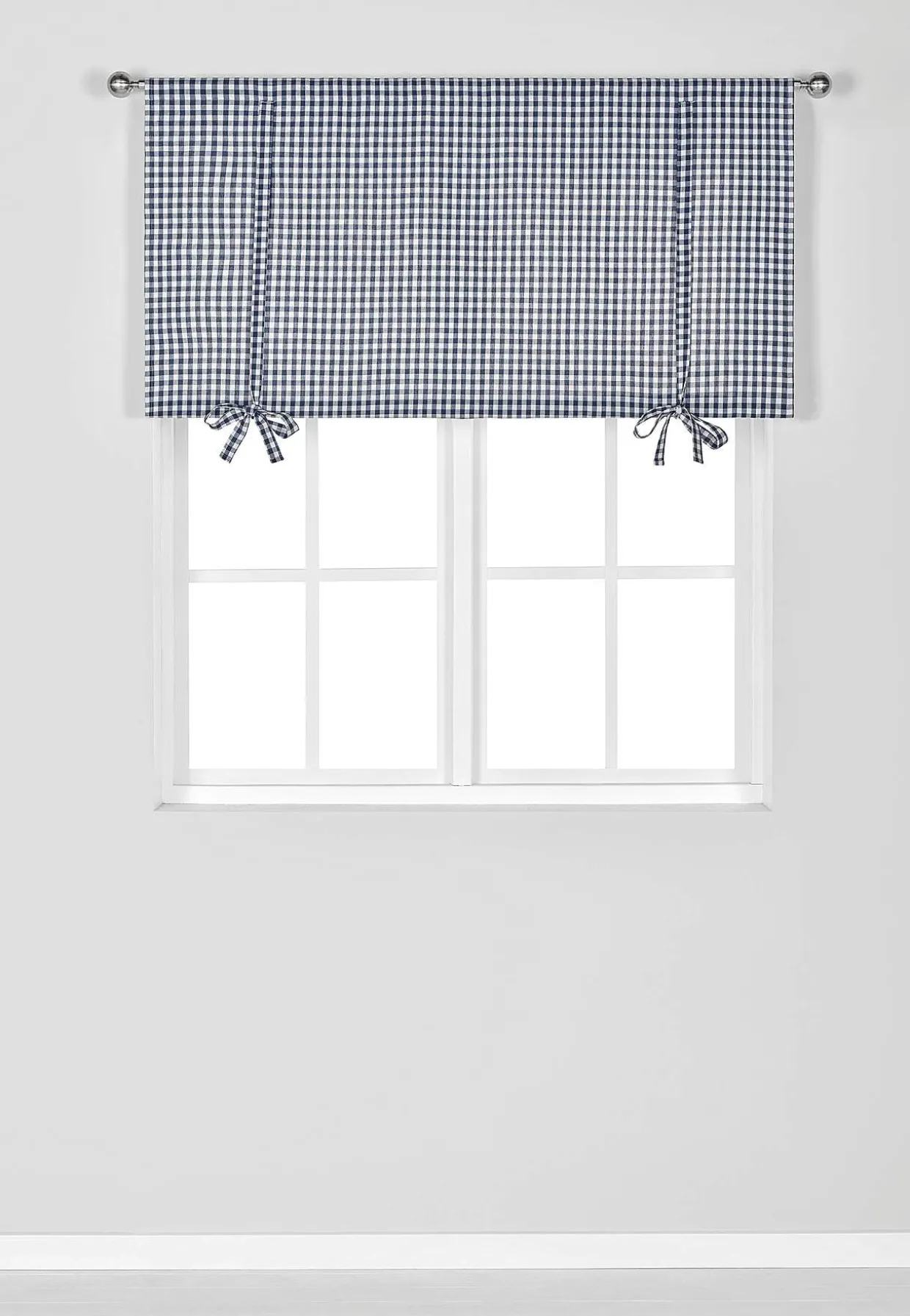 Vævet, ternet liftgardin