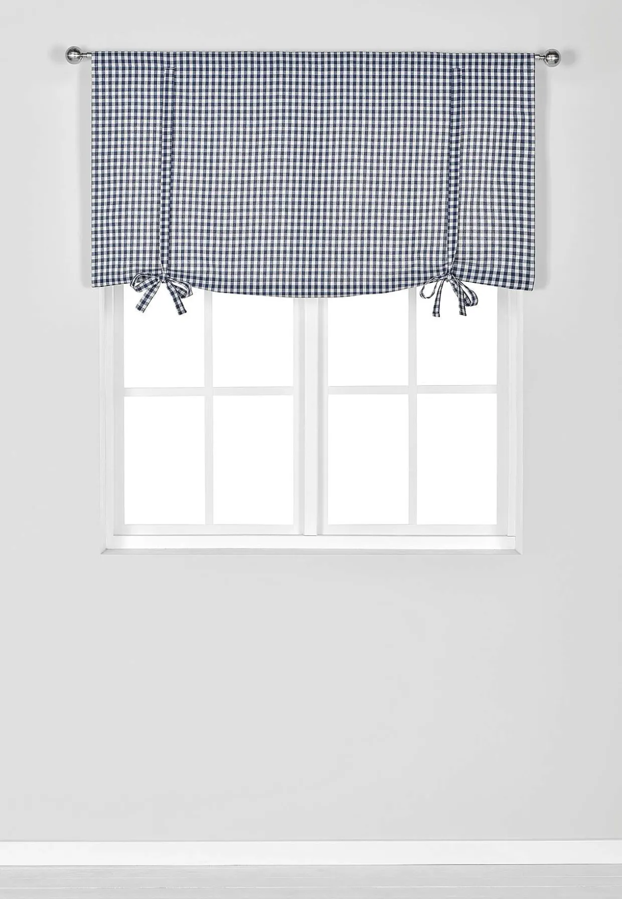 Vævet, ternet liftgardin