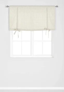 Vævet, ternet liftgardin | Cellbes