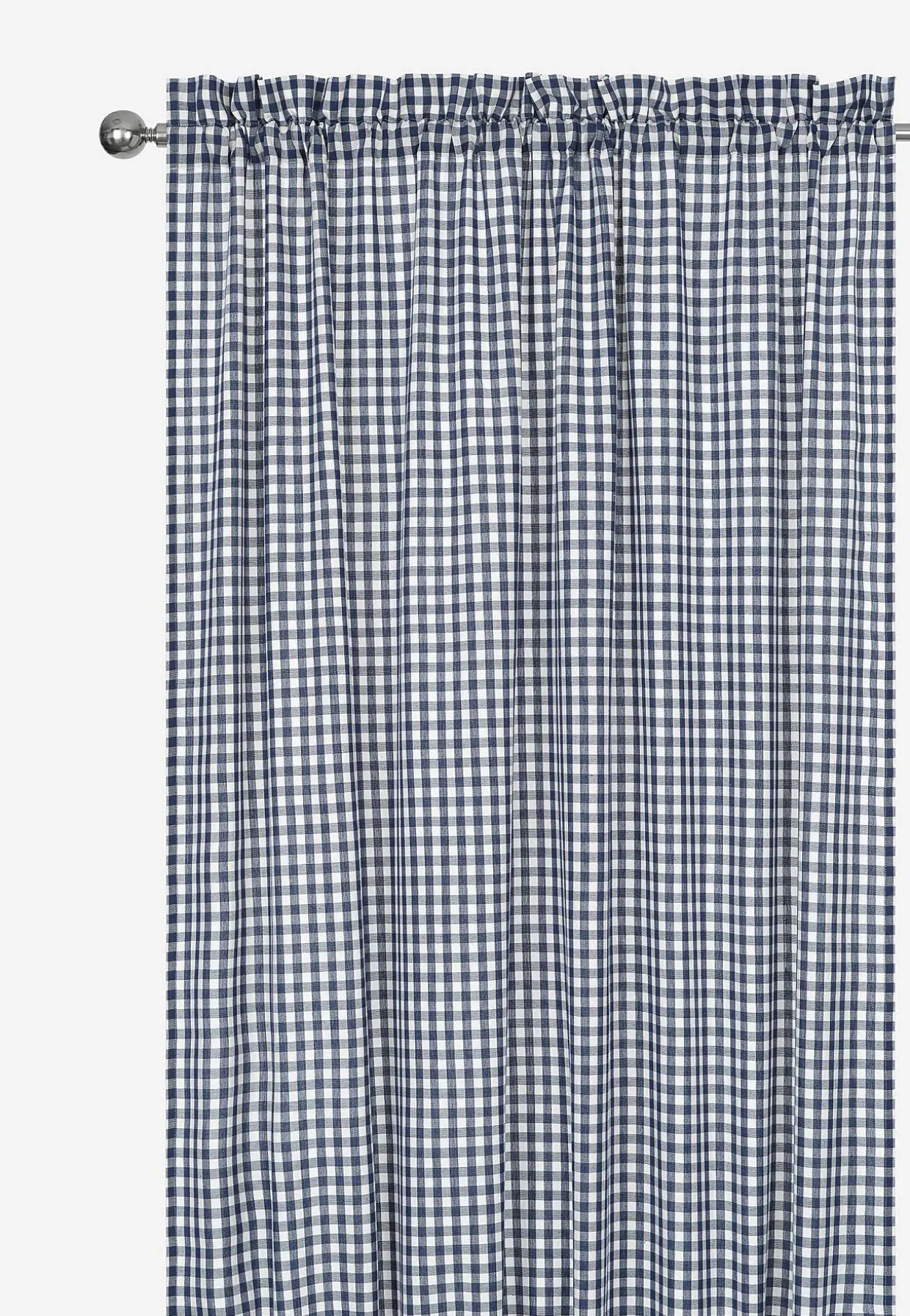 Vævet, ternet panelgardiner 2-pack | Cellbes