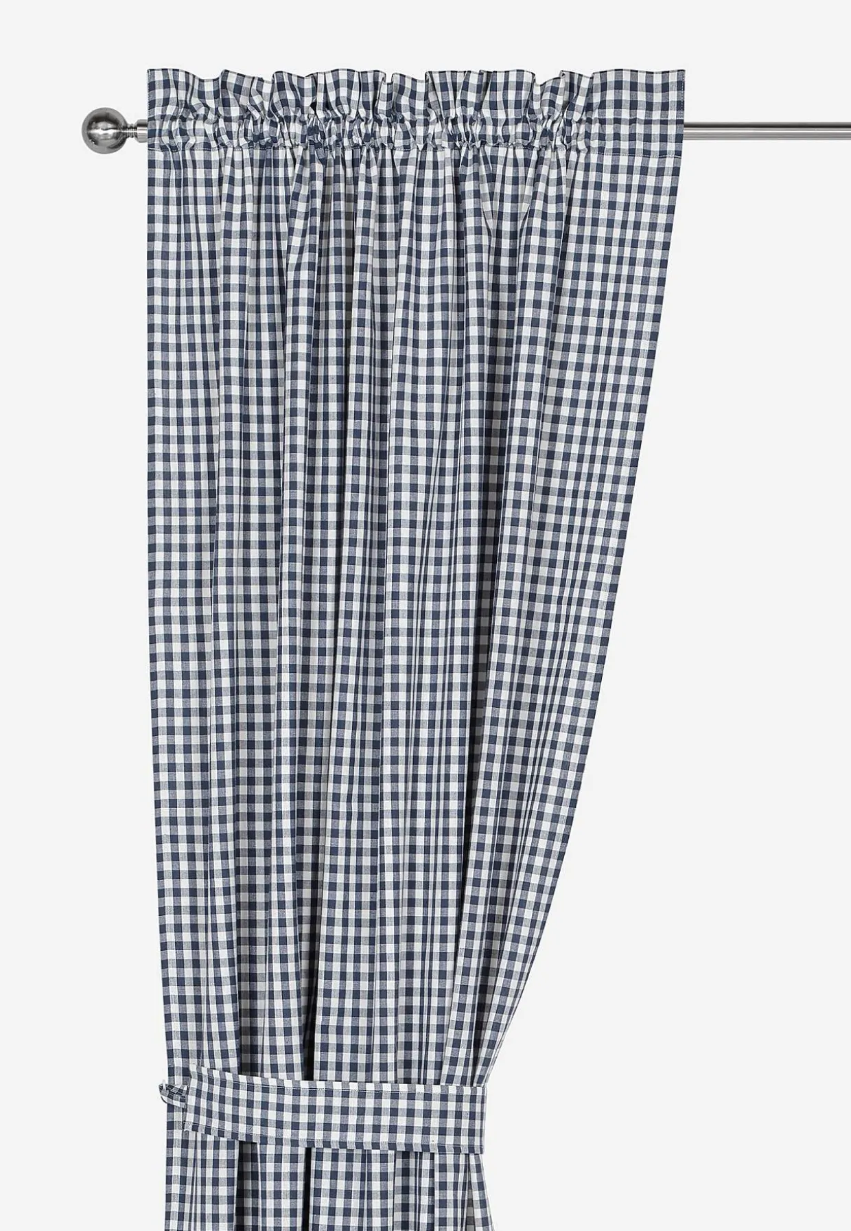 Vævet, ternet panelgardiner 2-pack | Cellbes