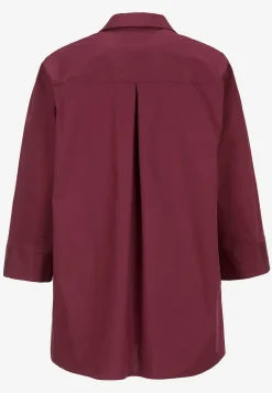 Vævet tunika i poplin