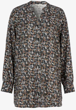 Vævet tunika med knapper