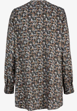 Vævet tunika med knapper