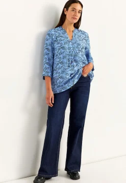 Vævet tunikatop med lommer