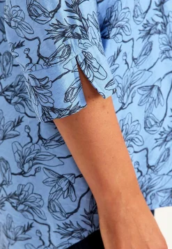 Vævet tunikatop med lommer