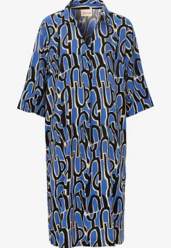 Vævet viskosekjole med lommer